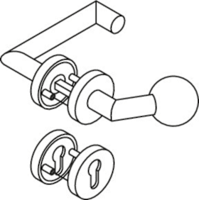 HEWI FS Wechselgarnitur 162XAH13.538,Ros. rd,PZ,8,ER