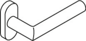 HEWI FS Drückergarnitur 162XAH52.240,o.Schl.ros. ov.,9,ER