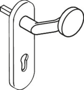 HEWI Knopfschild 162XAH53.016,KS ov./9,TS 38,1-48,ER