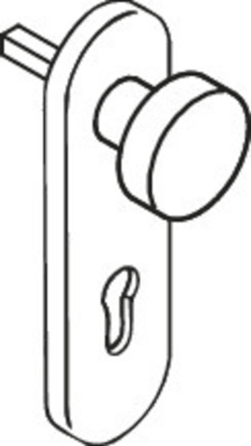 HEWI Knopfschild 162XAH53.017,KS ov./9,TS 38,1-48,ER