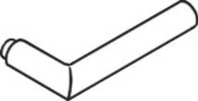 HEWI Drückerlochteil 162XPHLT DC, 9mm,schwarz matt