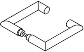 HEWI Drückerpaar 165XAH, 9mm, TS 38,1-48,ER