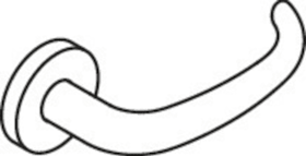 HEWI Halbgarnitur, H-Technik 173XAHLT / 305.21XAHKN, VK8,5