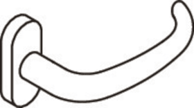 HEWI Halbgarnitur 170XAH51.340,o.Schl.ros. ov.,8,ER,o.No.