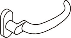 HEWI Drückergarnitur 170XAH51.440,o.Schl.ros. ov.,8,ER