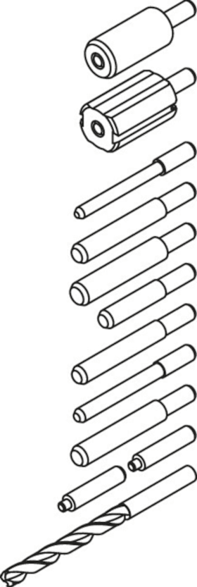 HEWI Zentrierbolzensatz, BL305.6.10U 