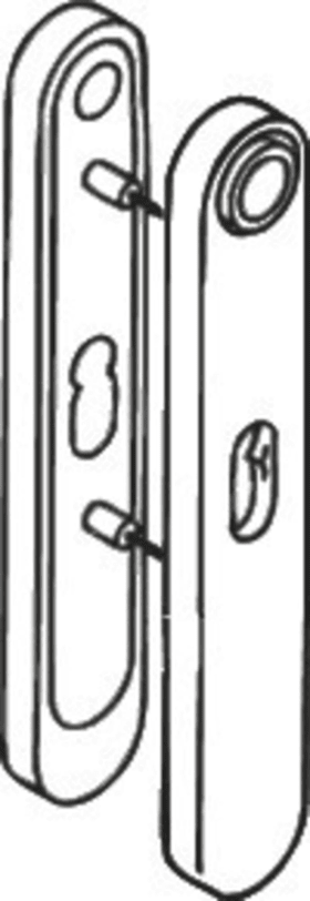 HEWI Kurzschild 217.23RKN innen,oval,PZ 92,sand