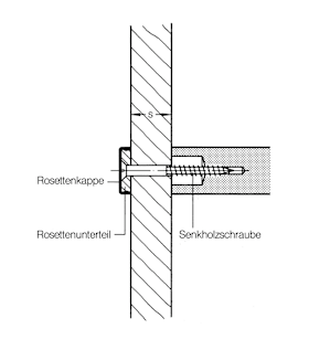 HEWI Befestigungsart für Möbelgriff ø16mm reinweiß 