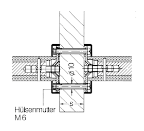 HEWI Bef.-Art,paar,Griffe ø30 m. geteilter Ros.ø70, Stahl-UT signalweiß 