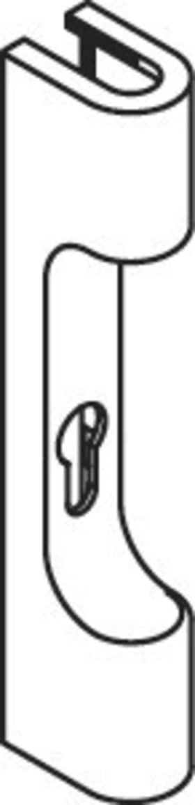 HEWI Abdeckkappe, fsdg PC, Lochung PZ, E=98,5mm tiefschwarz 