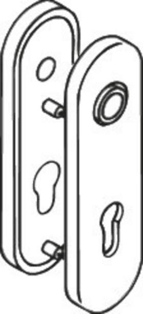 HEWI Kurzschild 230.21XAHLN außen,oval,PZ 92,ER