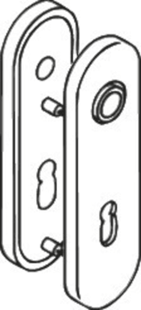HEWI Kurzschild 230.23RLN außen,oval,PZ 92,aquabl.