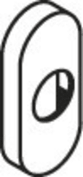 Kappe 315.21XA, ø22, Logo Edelstahl matt geschliffen 