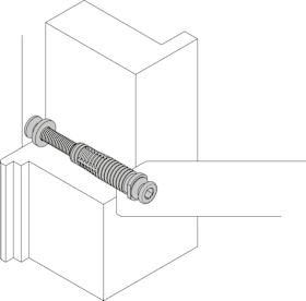 HEWI Bef.-Art RT-Griffe, paarweise, TS 55-70mm 