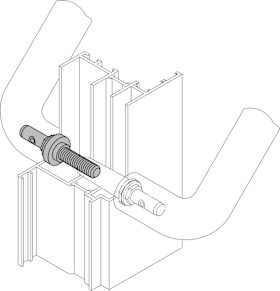 HEWI Ergänzungssatz f. BA5.1R, paarw.,RT-Grf-Bef.,TS 70-85mm 