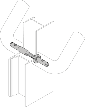 HEWI Bef.-Art Griffe, paarw., Holz+Alu, TS 20-30mm 