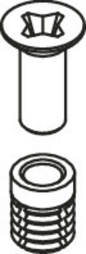 HEWI Bef.-Mat. Bänder B9505.75..., Trennwand, TS>=13 