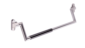 HEWI Panikstangengriff PS160XA10 Wilka,SF m.Griffr.,UG,DR,ER/schwarz,861-1010mm