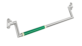 HEWI Panikstangengriff PS160XA11 Wilka,GF m.Griffr.,DR,ER/grün,861-1010mm