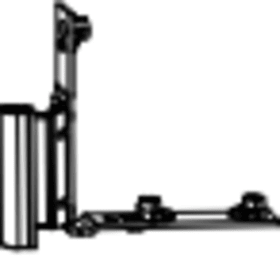 Winkhaus Flügellager, aufliegend, DIN Links, Stahl, Si, silberfarbig, galvanisch verzinkt 1945225