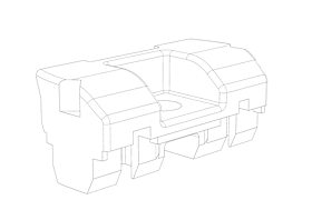 Winkhaus Drehkipp-Aufl., AL.BN.F12, ant.gr., lackiert, DIN Links-Rechts, zum Anschrauben 4927493