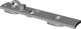 Winkhaus Drehkipp-Rahmenanbindung,DB.A.IF-N.75,DIN Rechts,Stahl silber verzinkt,klemmbar 5110282
