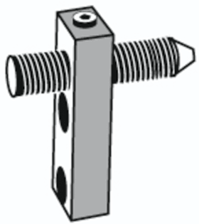 Dr. Hahn Sicherungsdorn - Bandseitige Türsicherung gegen gewaltsames Ausreißen