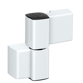 Dr. Hahn  Serie 60 AT 2-teilig - für Türen aus Aluminium- und Stahlprofilen - 89 , RAL 9016 , 1