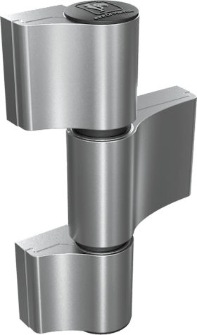 Dr. Hahn  Türband 4 AT 3-teilig - Aufschraubband für repräsentative Objekt- und Funktionstüren - 91,5 , Befestigungsplatte , EV1 , Kunststoffteile schwarz