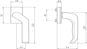 6-31323-00-0-5 | Drehgriff | Drehgriff Adagio F/G-LS N10