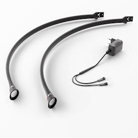 Magic by Halemeier Miles 2er Set schwarz ww 12VDC 1W LTG 1,8m M1 mit EVG