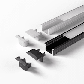 Magic by Halemeier ChannelLine C2 schwarz 300mm Musterstück Profil ohne Abdeckung