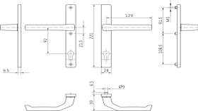 MONOBL-GRT.DIRIG 28/92 T/S +PZ O 3V DUNKELBRAUN MATT (H-01215-45-0-5)