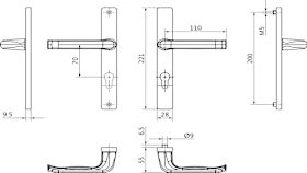 MONOBLOC-GRT ADAGIO 28/70 O VK7/2V DUNKELBRAUN MATT (H-01219-11-0-5)
