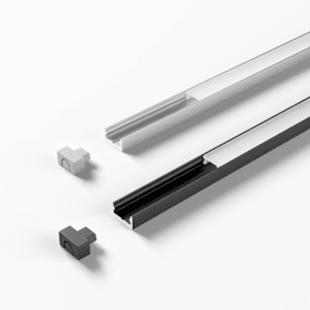 Magic by Halemeier ChannelLine i schwarz opal L=2500 Alu- und Abdeckprofil