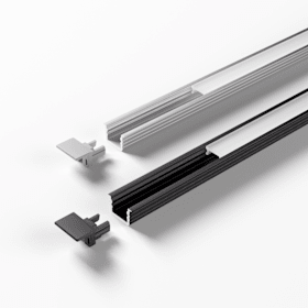 Magic by Halemeier ChannelLine i2 schwarz opal L=2500 Alu -und Abdeckprofil