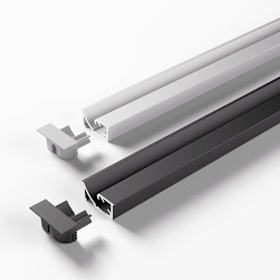 Magic by Halemeier ChannelLine S2 schwarz 10er Set L=2500 Aluminiumprofil