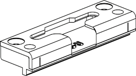 6-34658-13-0-1 | Sicherheitsschließplatte | Pilzkopfkippschließplatte