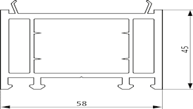 KUNSTSTOFFVERBREITERUNGEN HVA 45MM BREIT (H-00474-01-0-7)