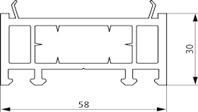 KUNSTSTOFFVERBREITERUNGEN HVA 30MM BREIT (H-00474-00-0-7)