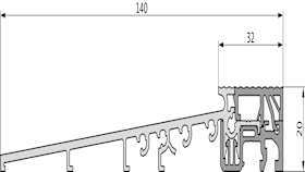 SBS-SCHWELLE 270V 140X20MM EV1 NATURFELOX (6-37939-60-0-1)
