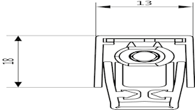 SBS BB-ZAD3 ABSENKDICHTUNG 18X13 335MM BLANK (H-01868-03-0-0)