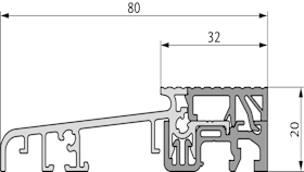 SBS-SCHWELLE HOLZ AD 230V EV1 NATURFELOX (6-37952-60-0-1)