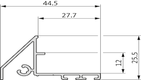 WETTERSCHENKEL 262 EV1 25,5X44,5MM EV1 NATURFELOX (9-47391-60-0-1)