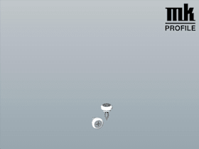 Menke Kunststoffnippel für Rollladenführungen 1000 Stück