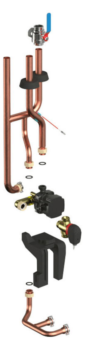 BOSCH Zubehör Erweiterungs-Set intern 2 HK, für Puffermodul CSx800iAW 12 MB