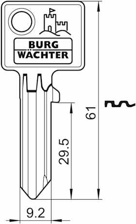 Burg-Wächter | für D 600/700 | Rohling 60 R