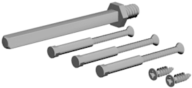 BEFESTIGUNGS-SET WECHSEL-GRT 4302 KU/FS.WG/71/100 (48322)