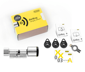 EVVA AirKey-Knaufzylinder BL 31/31 Starter Set Werkz. 6 Keycredits, 6 Schlüsselanh..