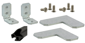 ZUBEHÖRSET 1-FLG ZARGEN WANDMONT 6961 35/WAND/1FLG.SET-SCHW (50931)